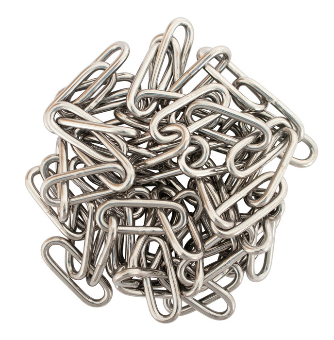 Kjetting langlenket rustfritt stål Ø3 mm x 2 meter